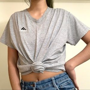 ADIDAS VINTAGE GREY OVERSIZED T-SHIRT SZ L
